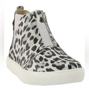 COCONUTS by Matisse Love Worn Cheetah High Top Slip On Womens Grey Sneakers Sz 7